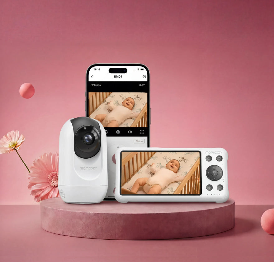 Momcozy Moniteur Bébé Intelligent à Double Mode de 5 Pouces - BM04
