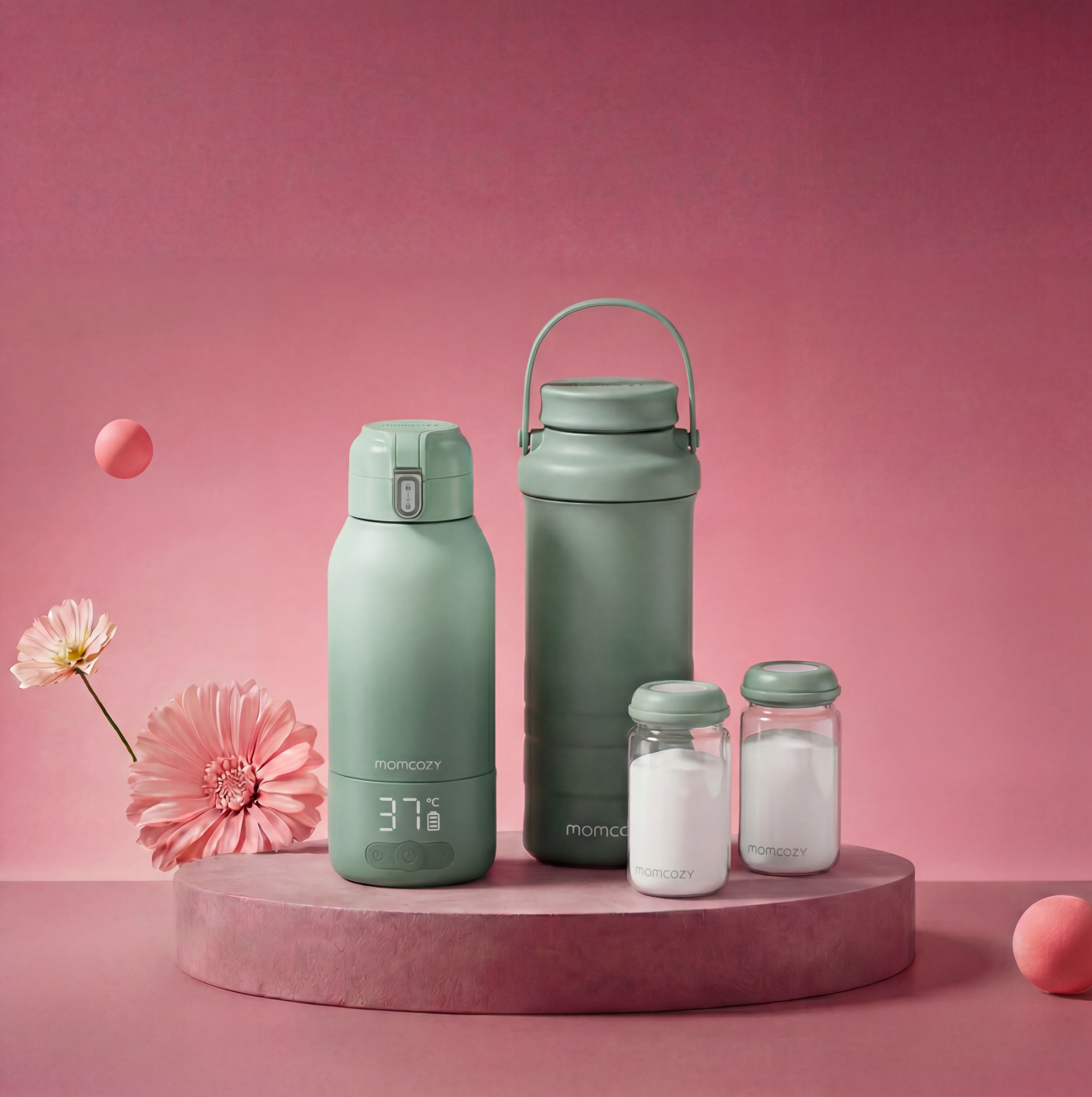 Pack Nomade : Chauffe-biberon Portable + Glacière à lait 650 ml
