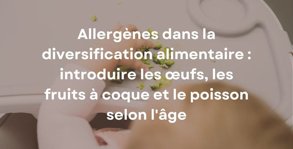 Allergènes dans la diversification alimentaire : introduire les œufs, les fruits à coque et le poisson selon l'âge