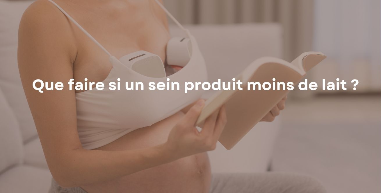 Que faire si un sein produit moins de lait ?