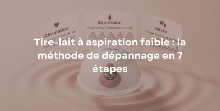 Tire-lait à aspiration faible : la méthode de dépannage en 7 étapes