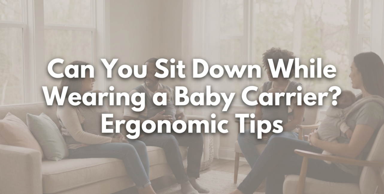 Can You Sit Down While Wearing a Baby Carrier? Ergonomic Tips