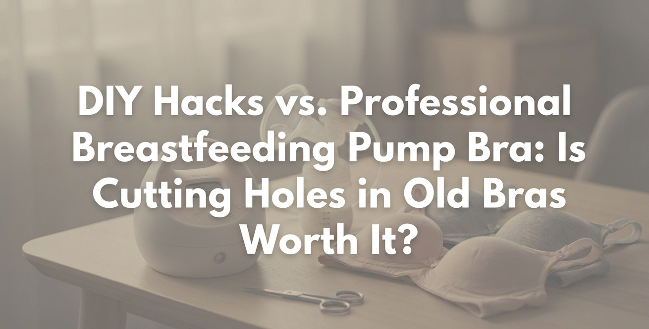 DIY Hacks vs. Professional Breastfeeding Pump Bra: Is Cutting Holes in Old Bras Worth It?