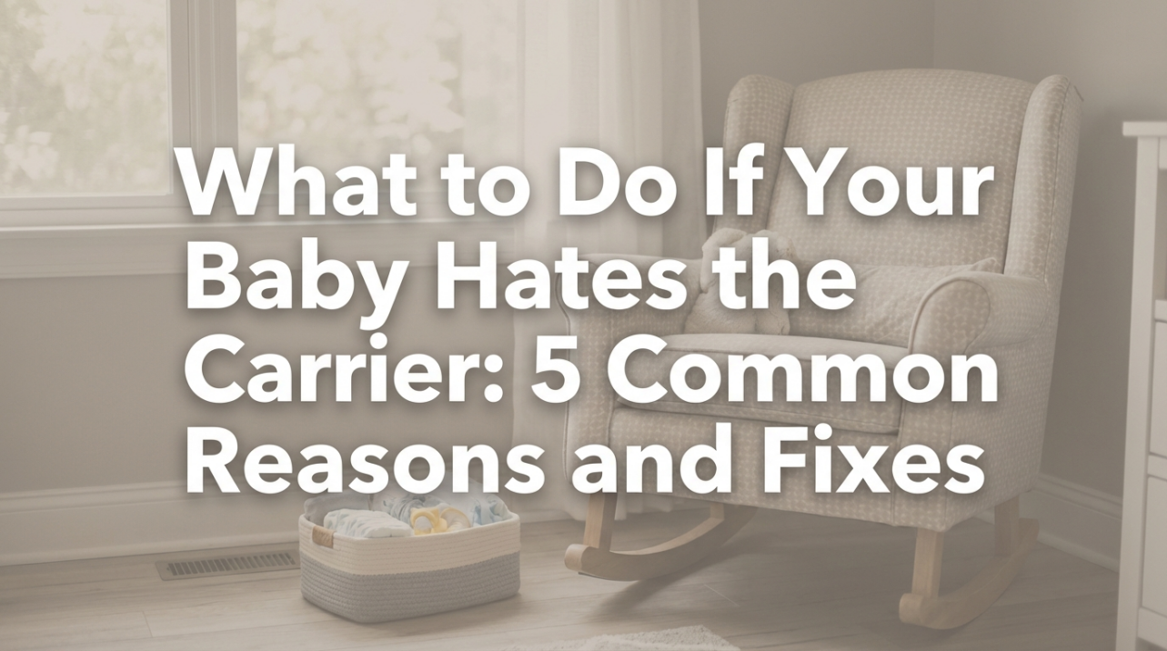 What to Do If Your Baby Hates the Carrier: 5 Common Reasons and Fixes