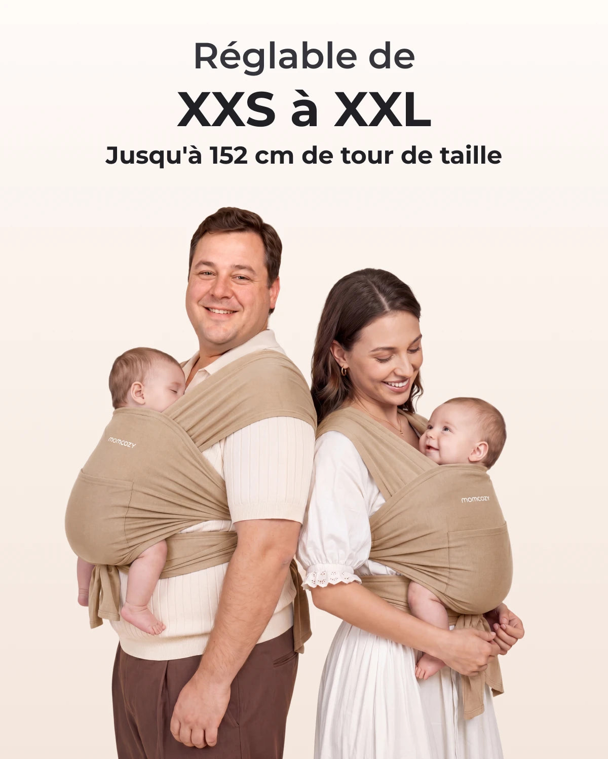 Facile à porter les mains libres - Porte-bébé en écharpe