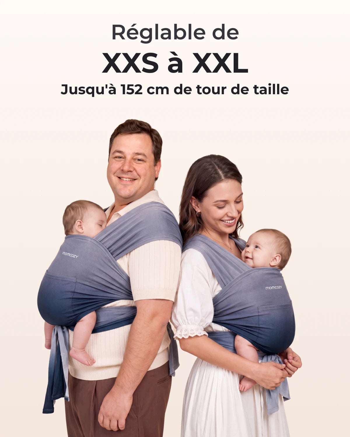 Facile à porter les mains libres - Porte-bébé en écharpe