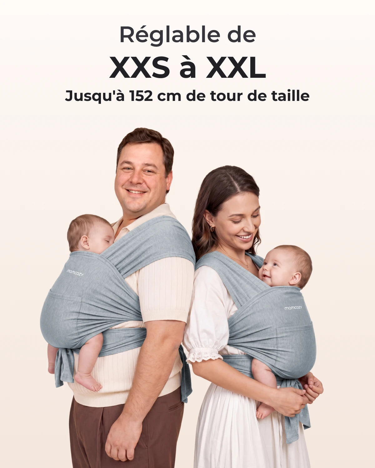 Facile à porter les mains libres - Porte-bébé en écharpe