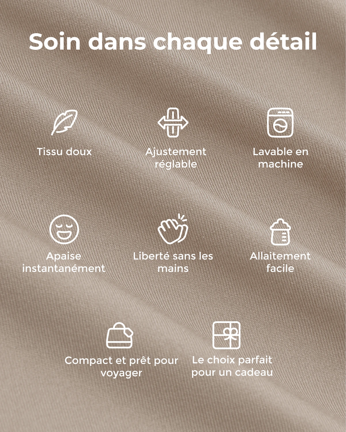 Facile à porter les mains libres - Porte-bébé en écharpe