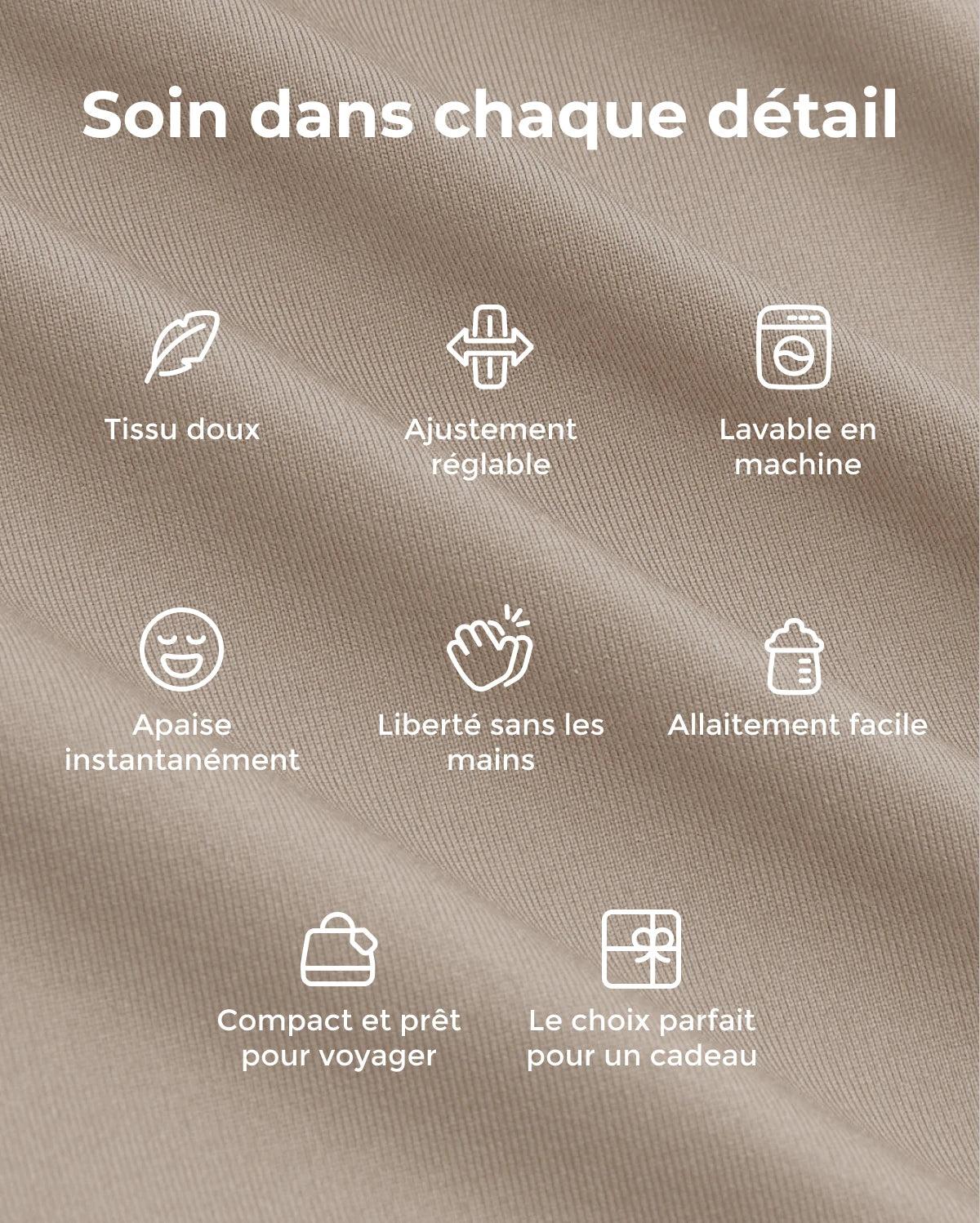 Facile à porter les mains libres - Porte-bébé en écharpe