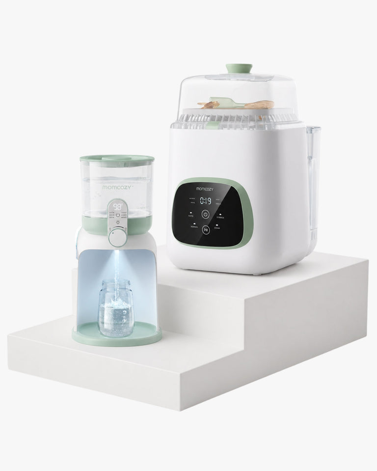 Coffret essentiels pour lait infantile | Distributeur de lait en poudre + lave-biberon