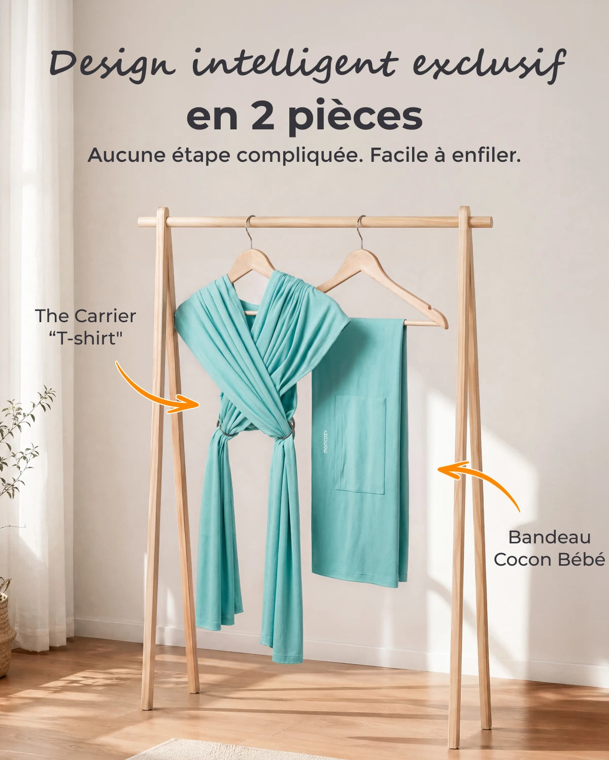Facile à porter les mains libres - Porte-bébé en écharpe