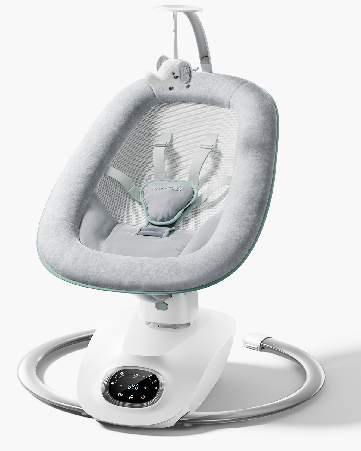 Momcozy CocoSway 3D-Motion Electric Baby Swing | 180°Rotatable Seat