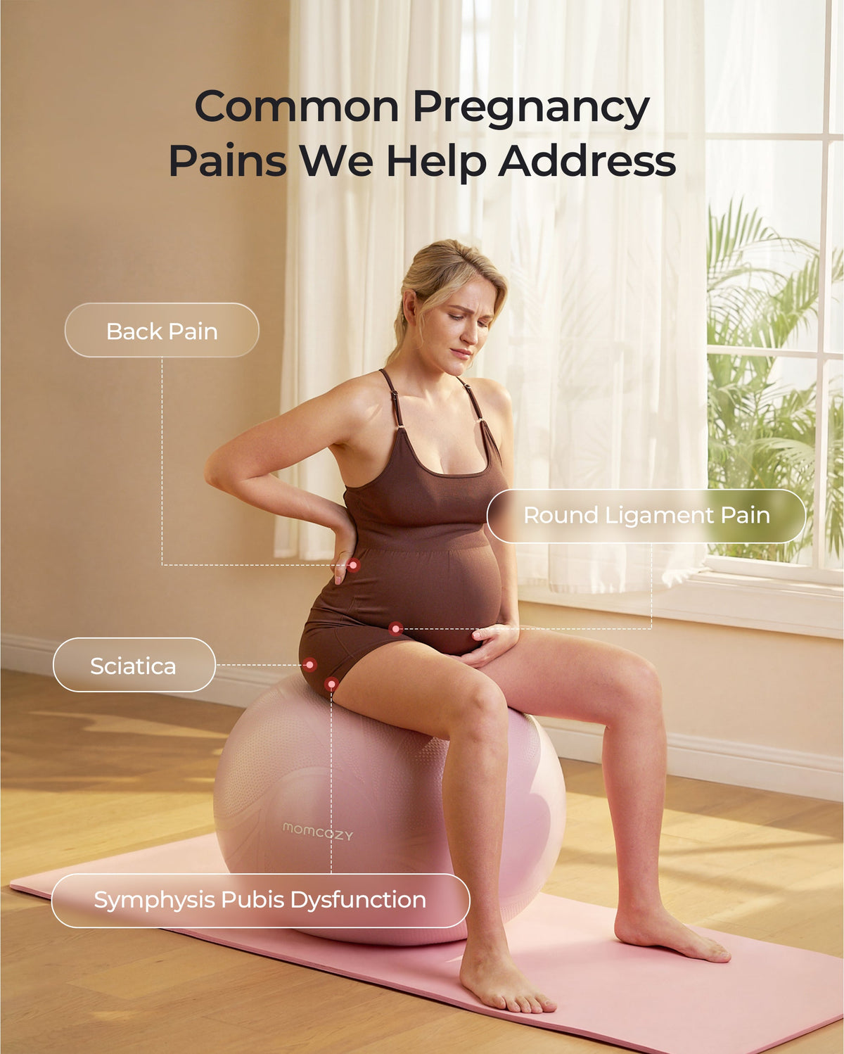 Pack Ceinture de grossesse Ergonest & Ballon de maternité BirthEase