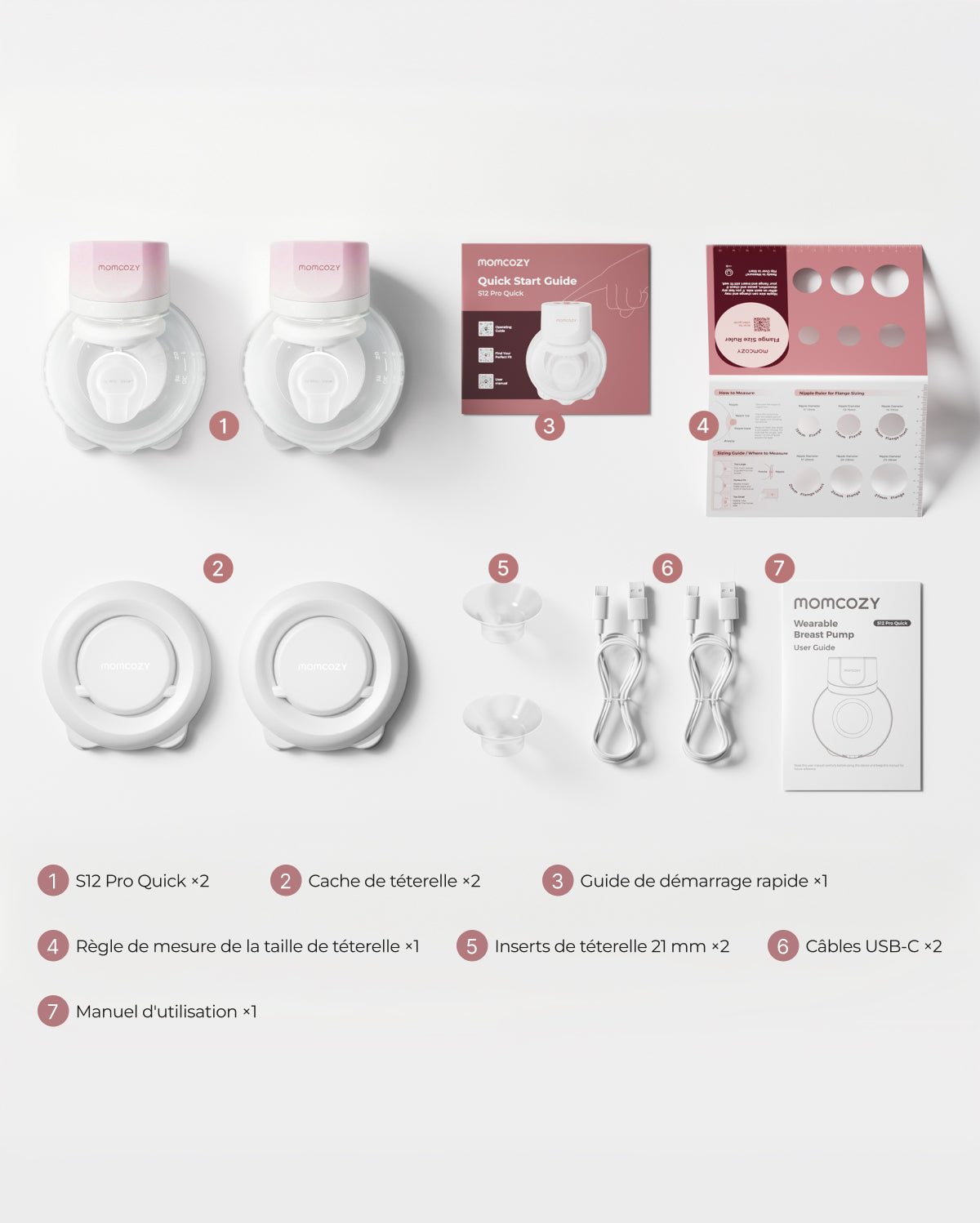 Tire-lait portable Momcozy S12 Pro – Rapide à installer