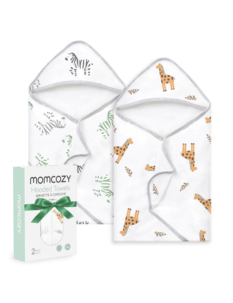 Translation missing: fr.Serviette à capuche pour bébé Momcozy Meilleurs Vœux – Courage