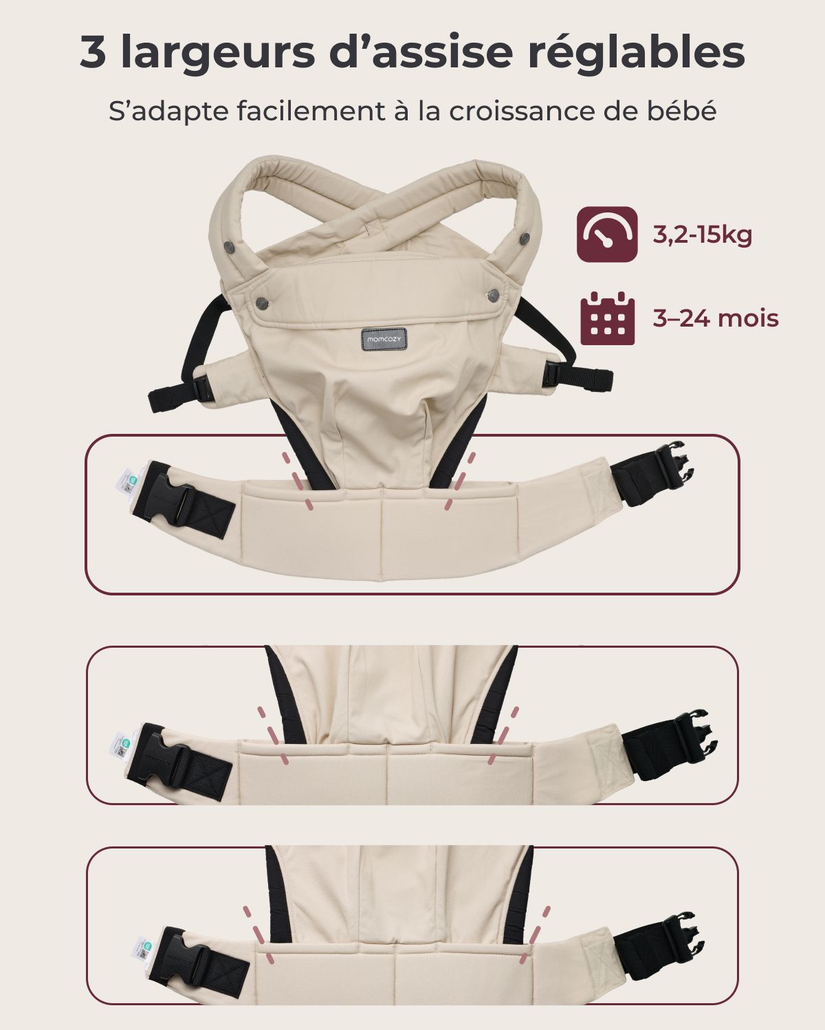 PureHug Baby Carrier - Ergonomic Cozy & Lightweight
