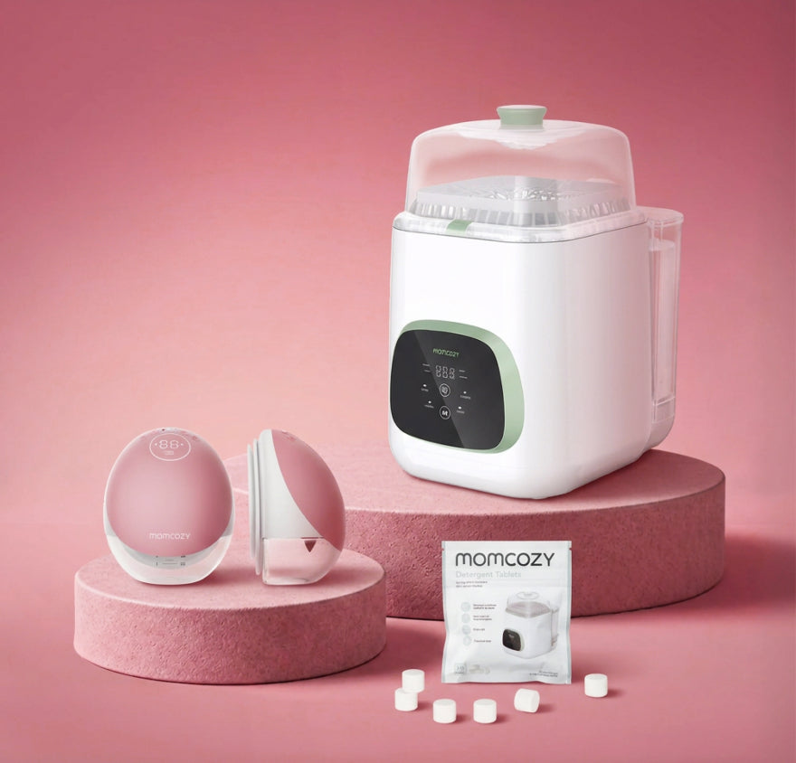 Pack Pompage et Nettoyage : Tire-lait mains libres M9 et stérilisateur lave-biberon KleanPal Pro