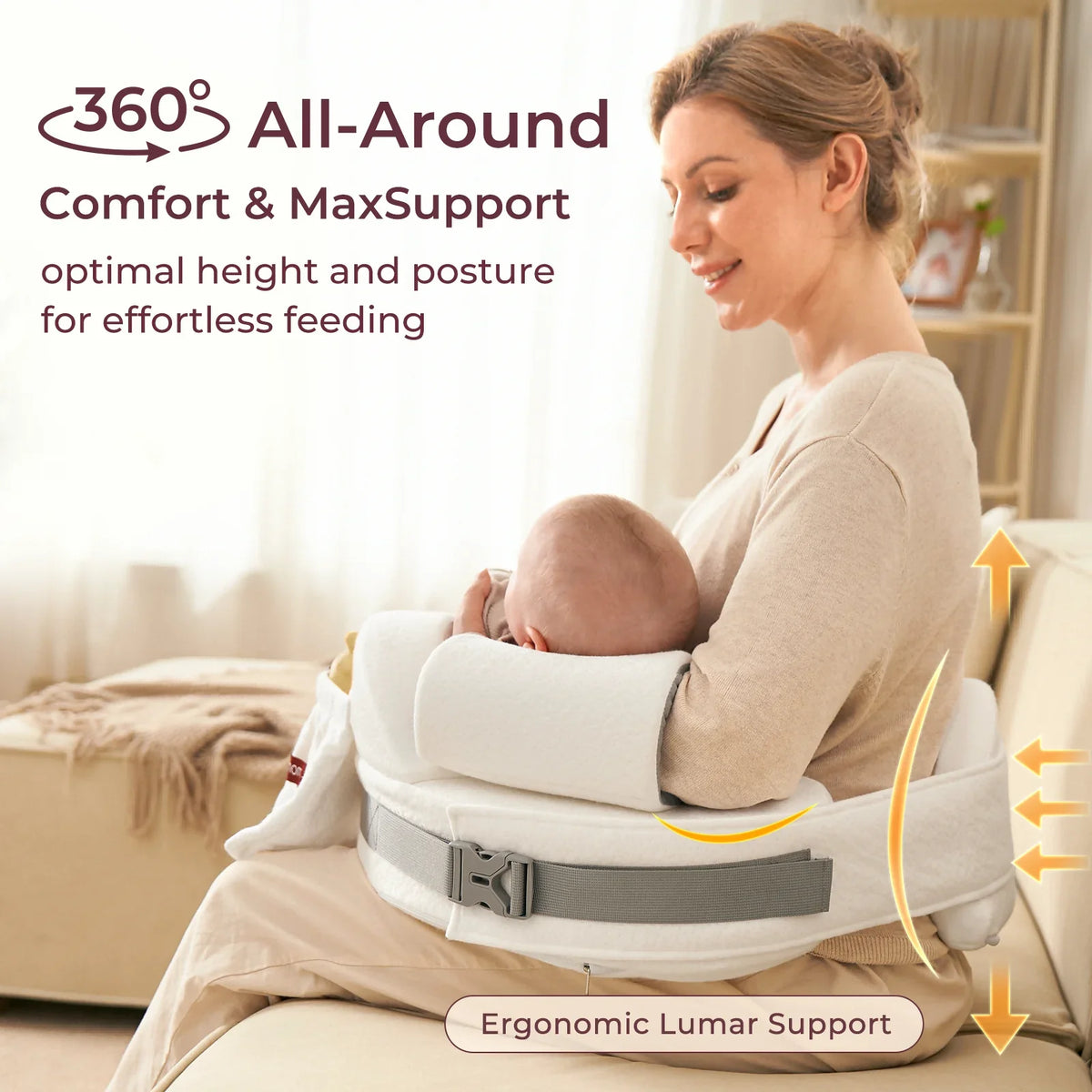 Momcozy MaxSupport Nursing Pillow