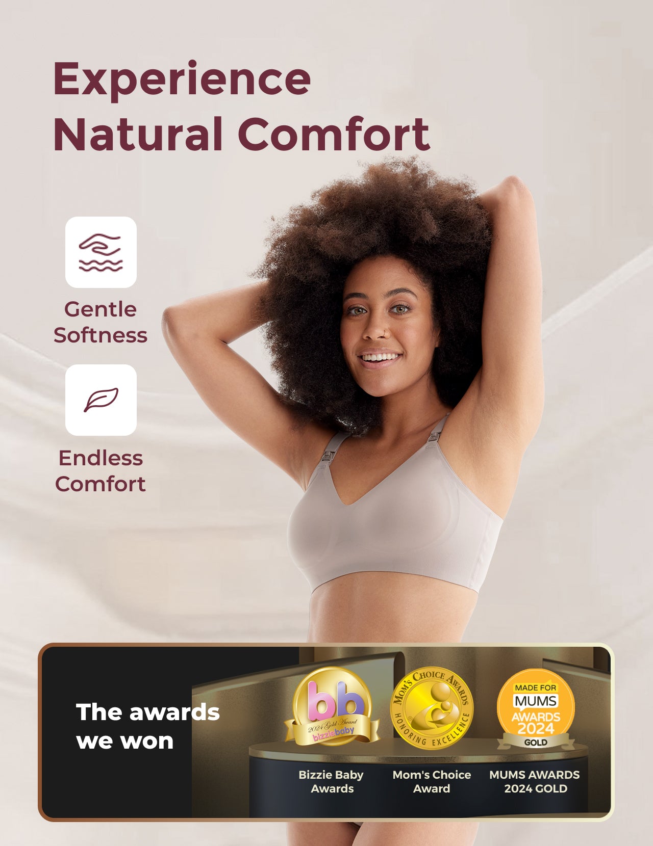 Momcozy Seamless Nursing Bras | Ultra Soft & Breathable Fabric