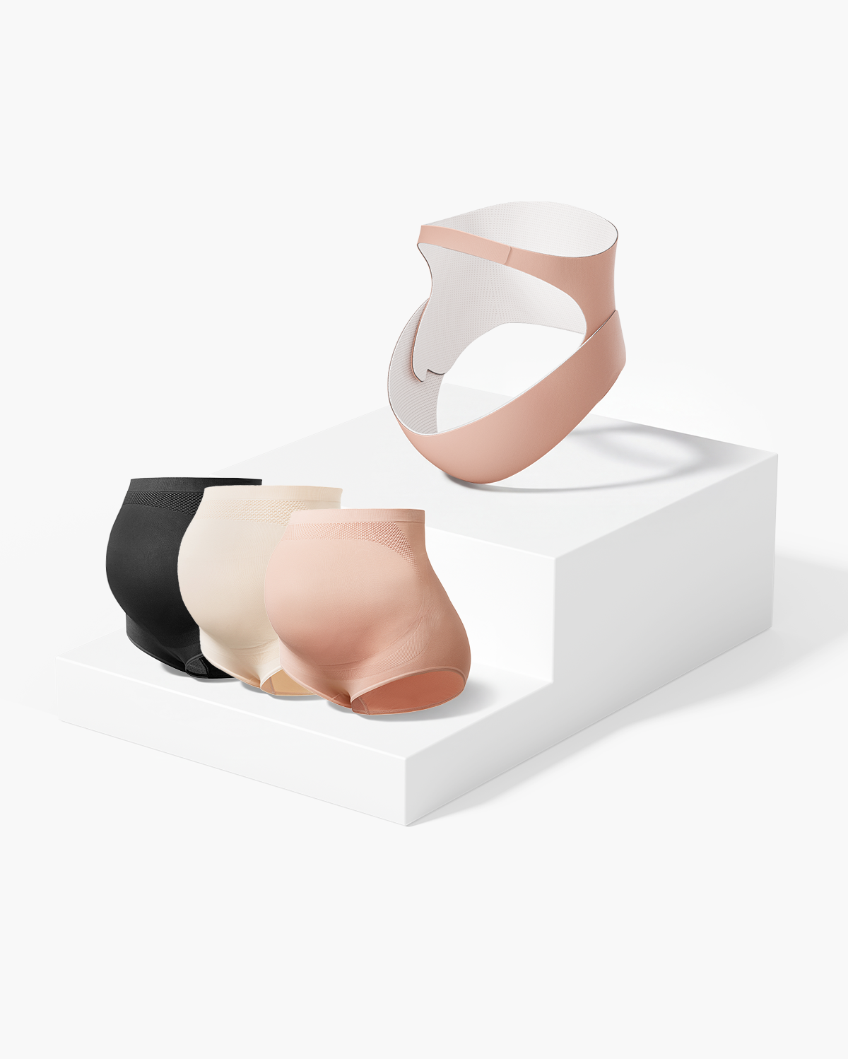 Ensemble Ergonest : bandeau de grossesse et culottes de grossesse taille haute