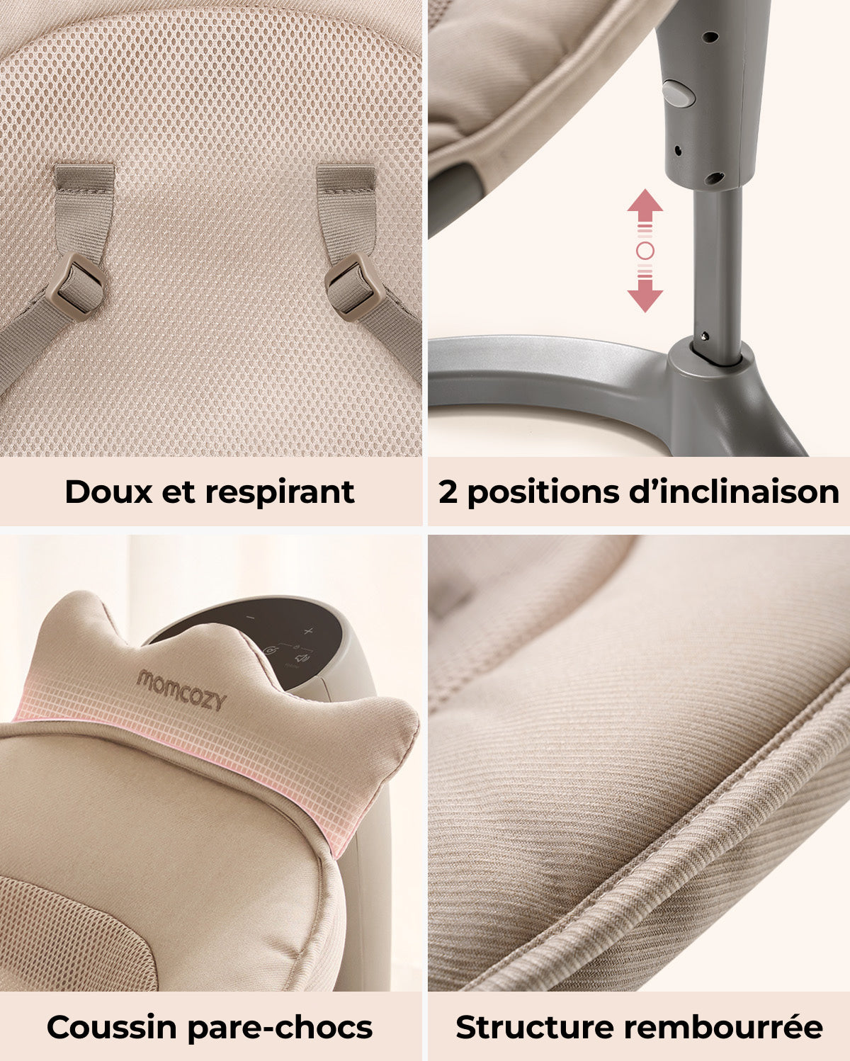 Momcozy 2-in-1 Electric Baby Swing