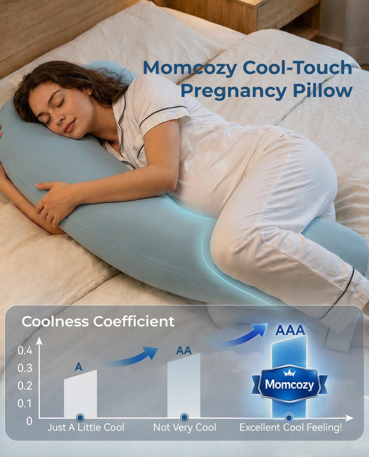 J Shaped Maternity Body Pillow
