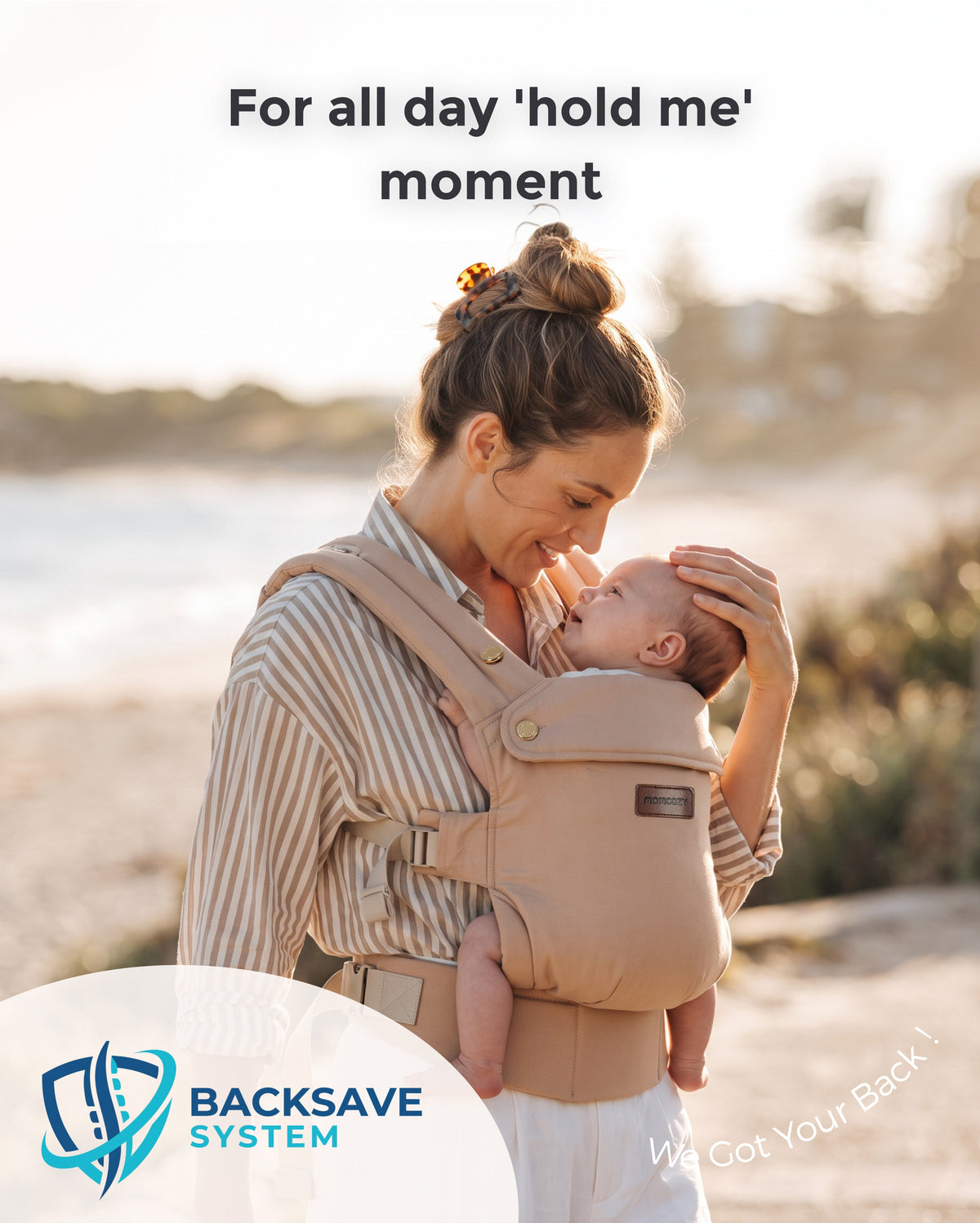 Porte-bébé Momcozy PureHug - Ergonomique, confortable & léger