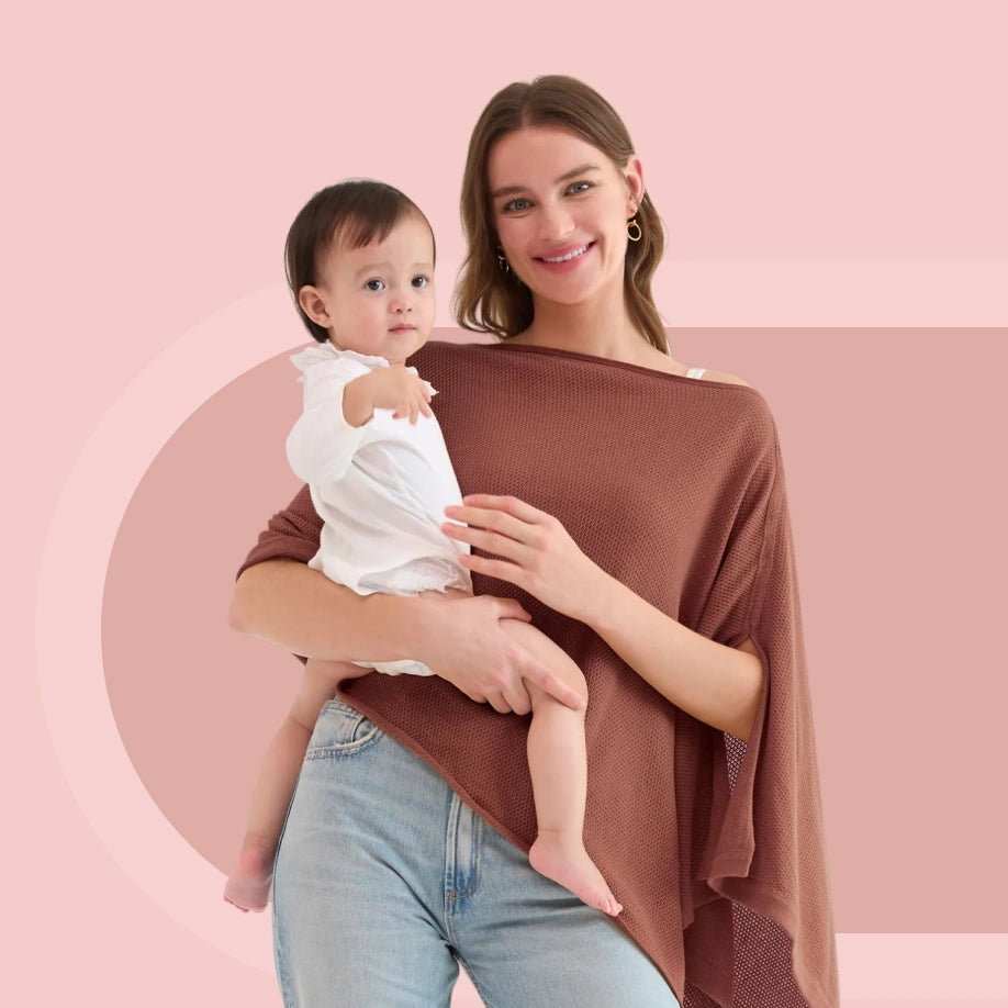 Couverture d'allaitement Momcozy - Poncho d'intimité doux, respirant et à usages multiples