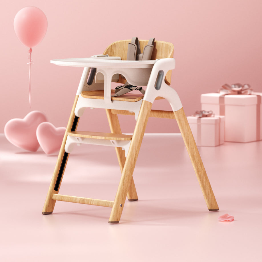 Chaise haute DinerPal de Momcozy – Confort avec coussin moelleux intégré