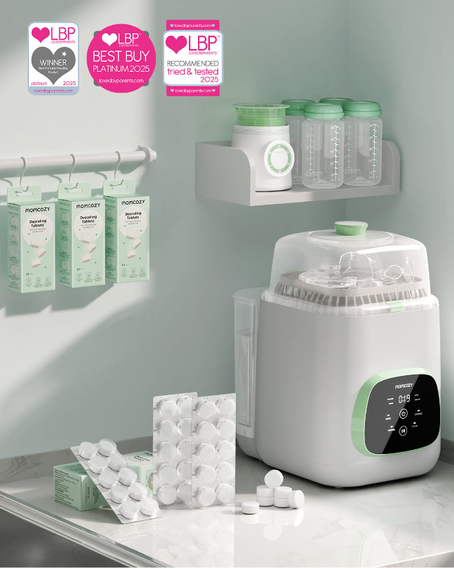 Cleaning Bundle: KleanPal Pro Baby Bottle Washer & 30 Descaling Tablets