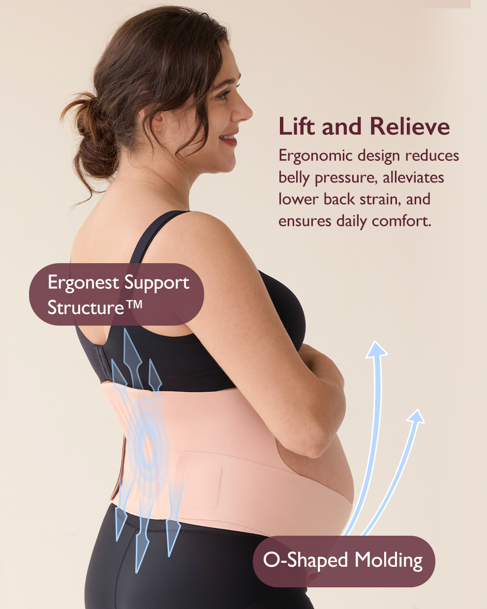 Pack Ceinture de grossesse Ergonest & Ballon de maternité BirthEase