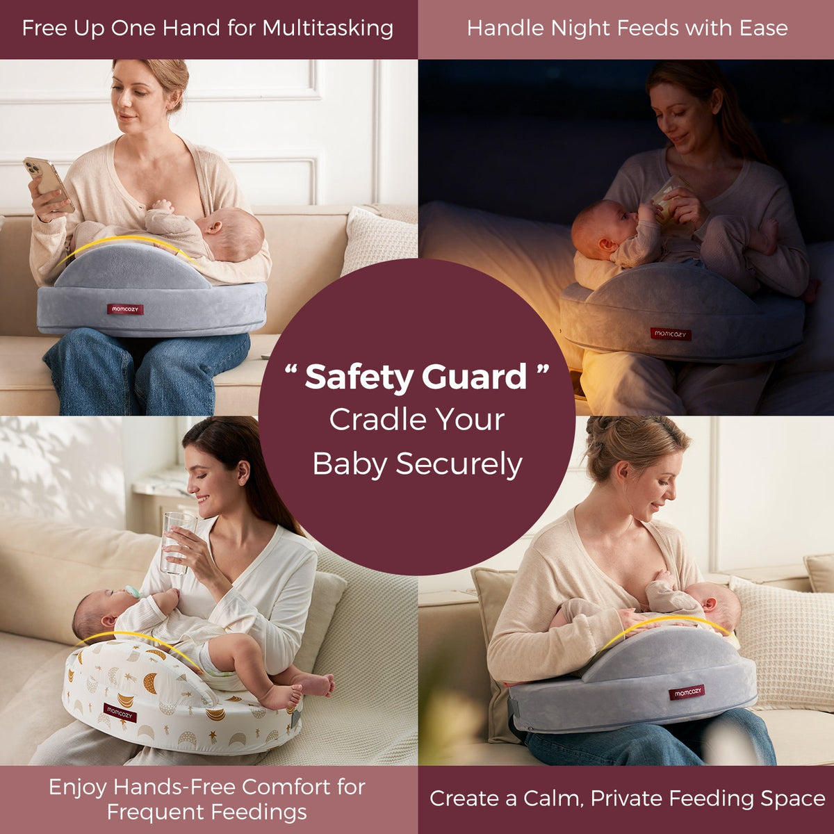 Momcozy MaxSupport Nursing Pillow