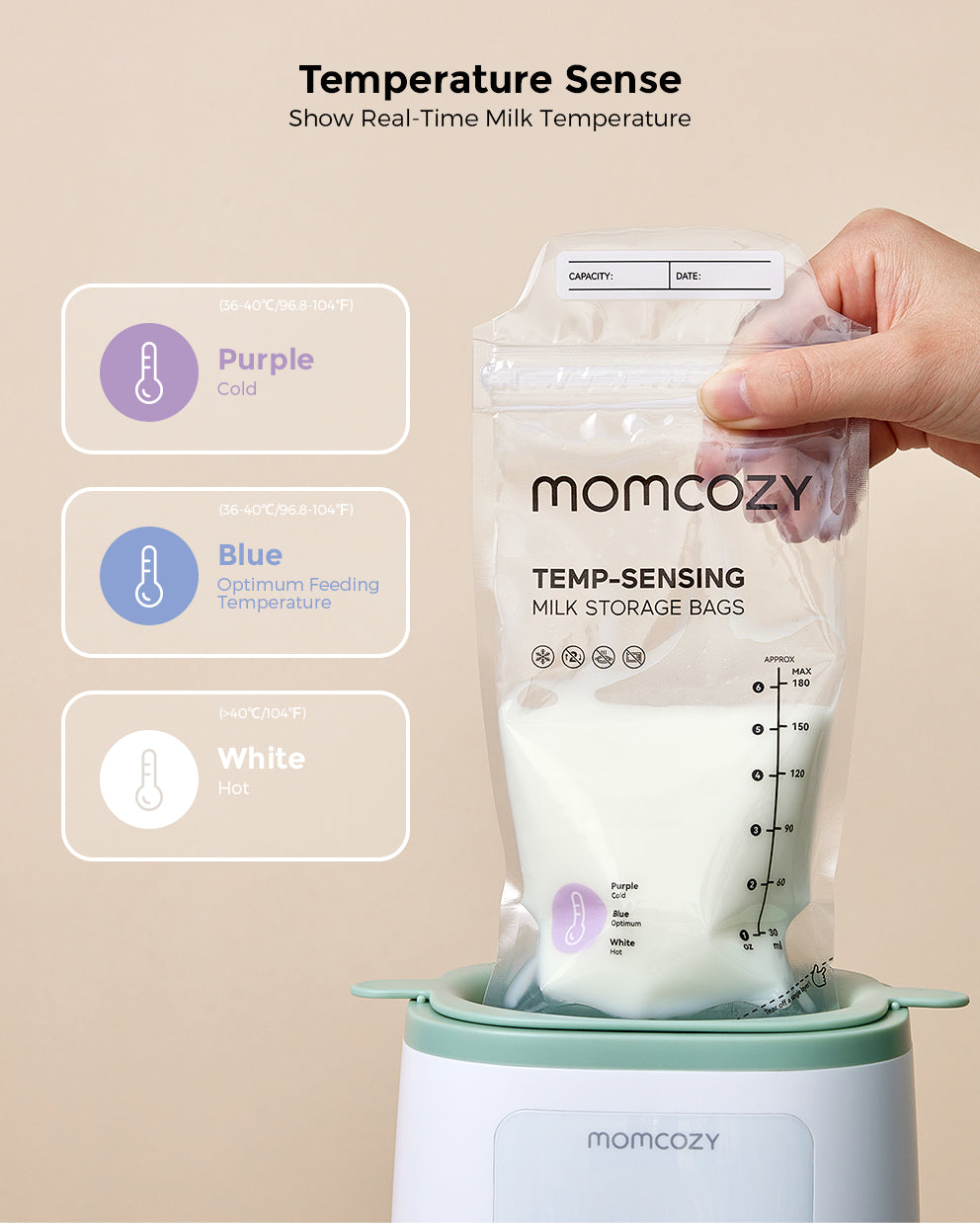 Ensemble de sacs V2 : Tire-lait mains libres V2 et sacs de conservation du lait maternel