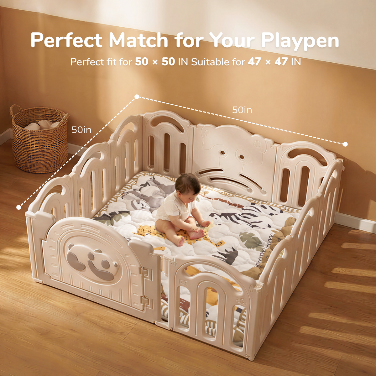 Tapis de jeu portable pour bébé Momcozy – Confort rafraîchissant