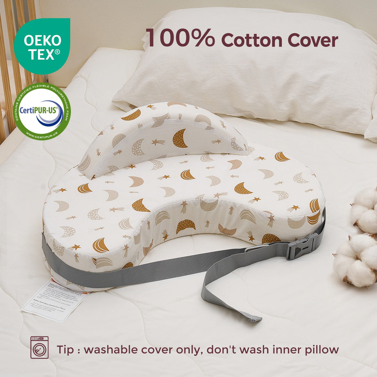 Momcozy MaxSupport Nursing Pillow