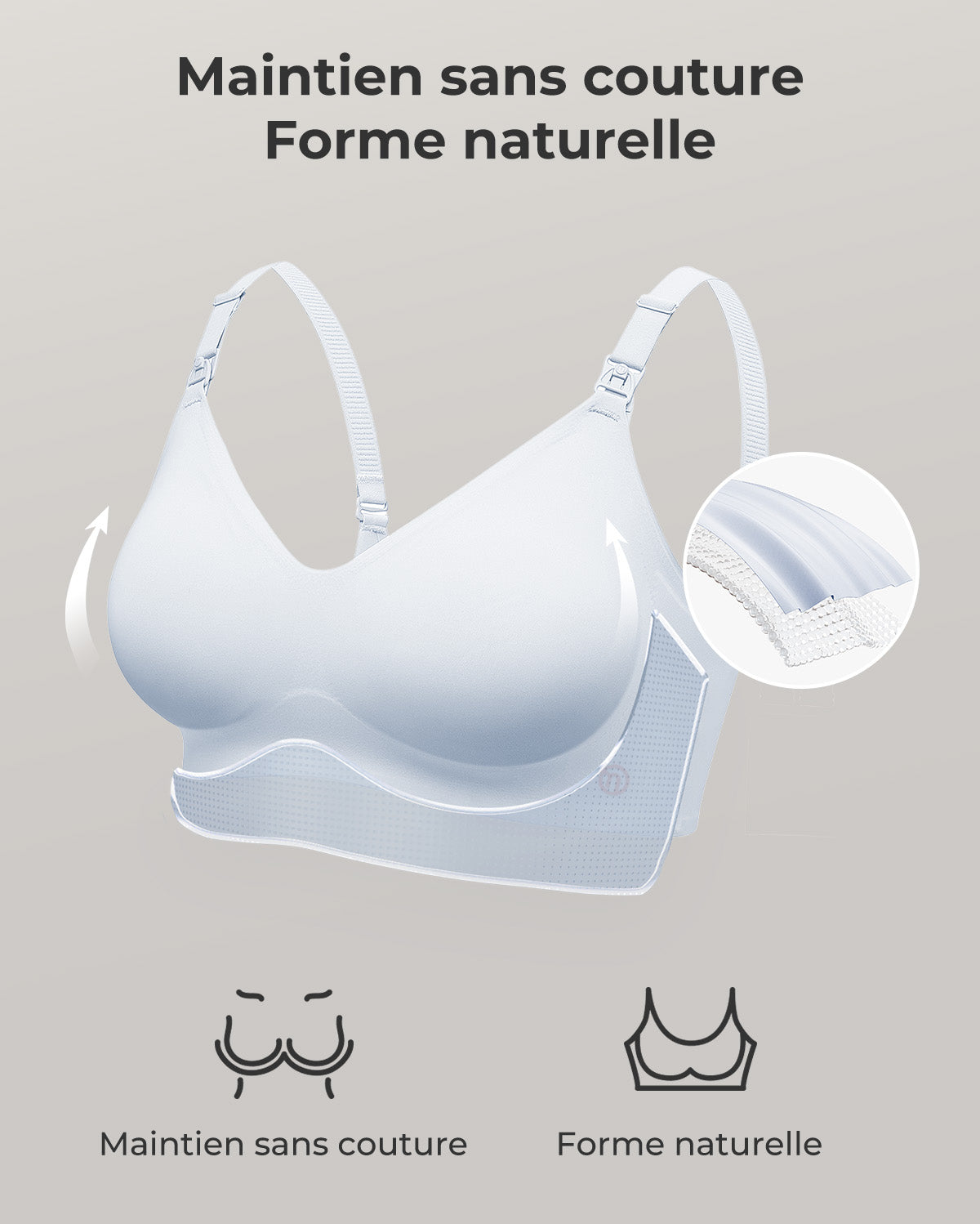 Soutien-gorge d’allaitement ultra doux sans coutures – YN21