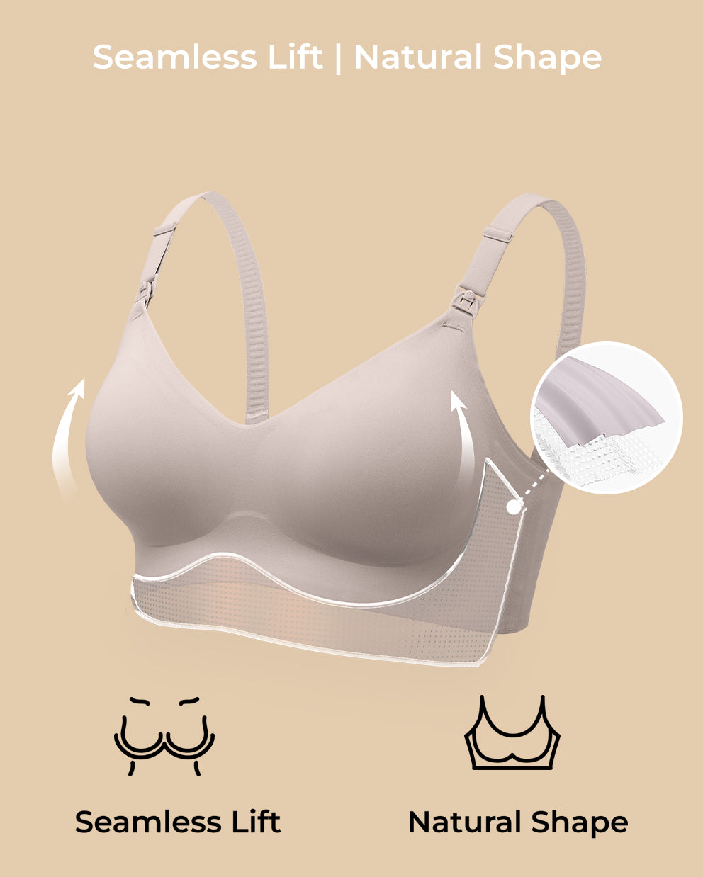 SMOOTH - Soutien-gorge d'allaitement de maternité Ultra Soft & Omni-YN21