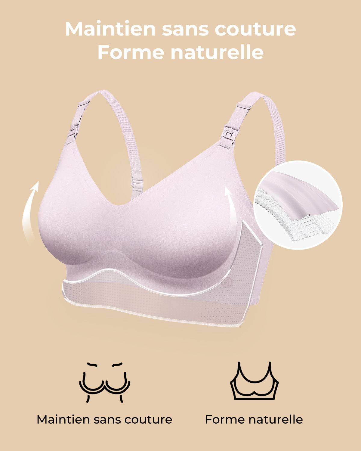 CozyAura-Ultra Soft Seamless Nursing Bra - YN21