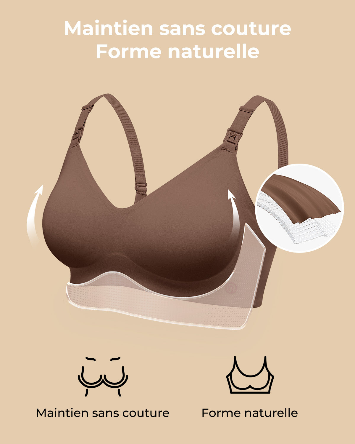 Soutien-gorge d’allaitement ultra doux sans coutures – YN21
