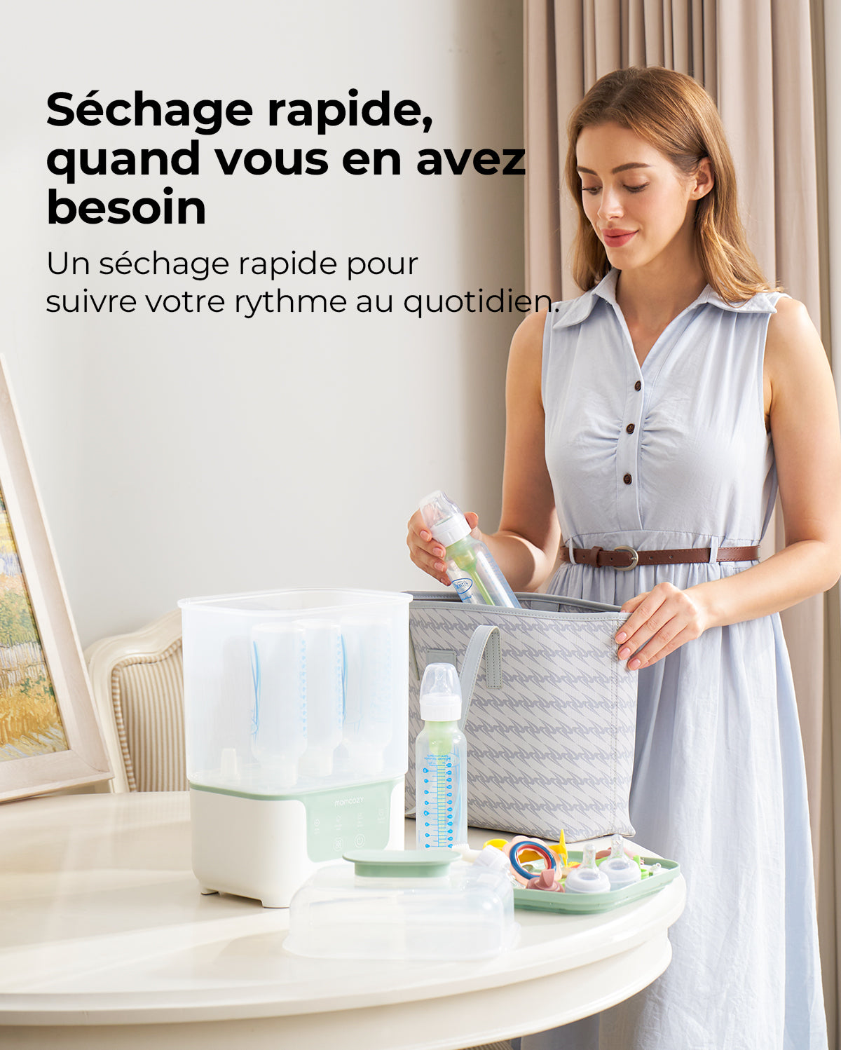 Stérilisateur et sèche-biberon compact 4 en 1 Momcozy