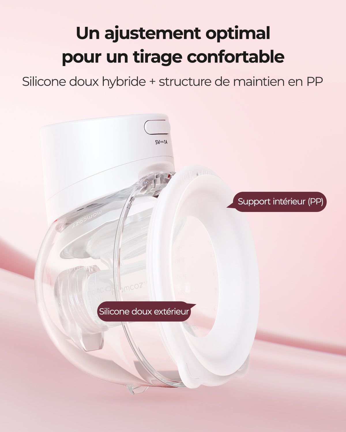 Tire-lait portable Momcozy S12 Pro – Rapide à installer