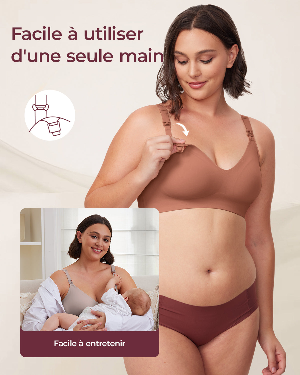 Ultra Soft Seamless Nursing Bra YN21