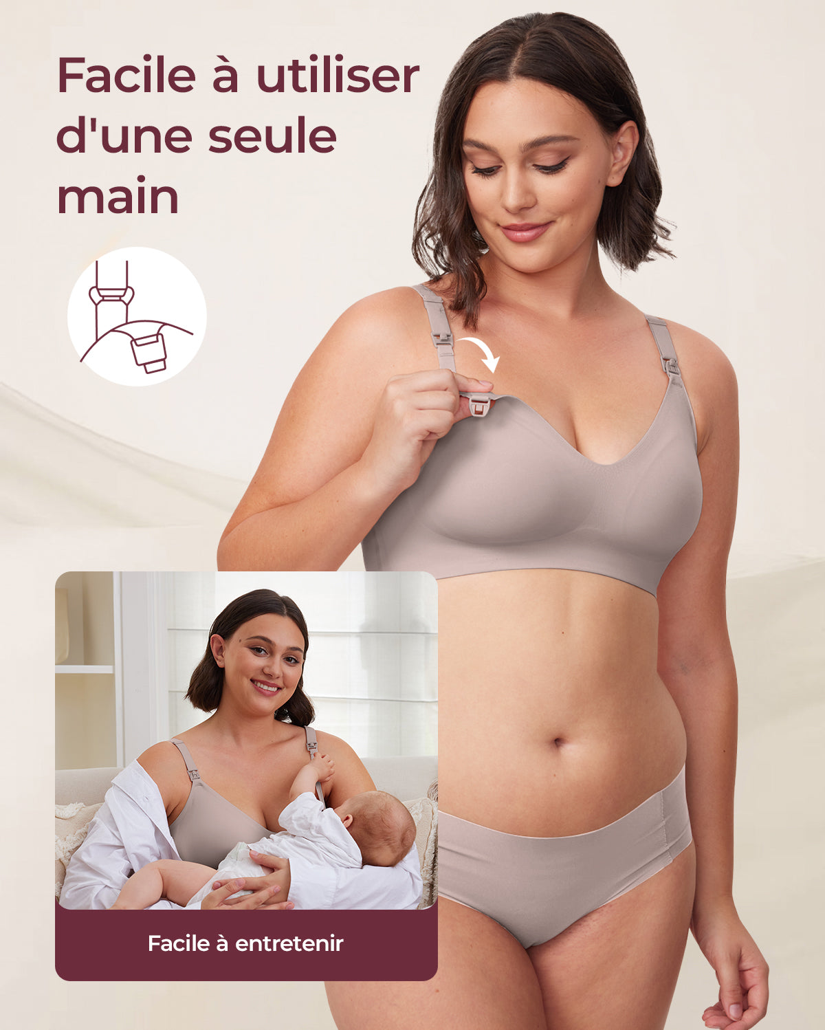 Ultra Soft Seamless Nursing Bra YN21