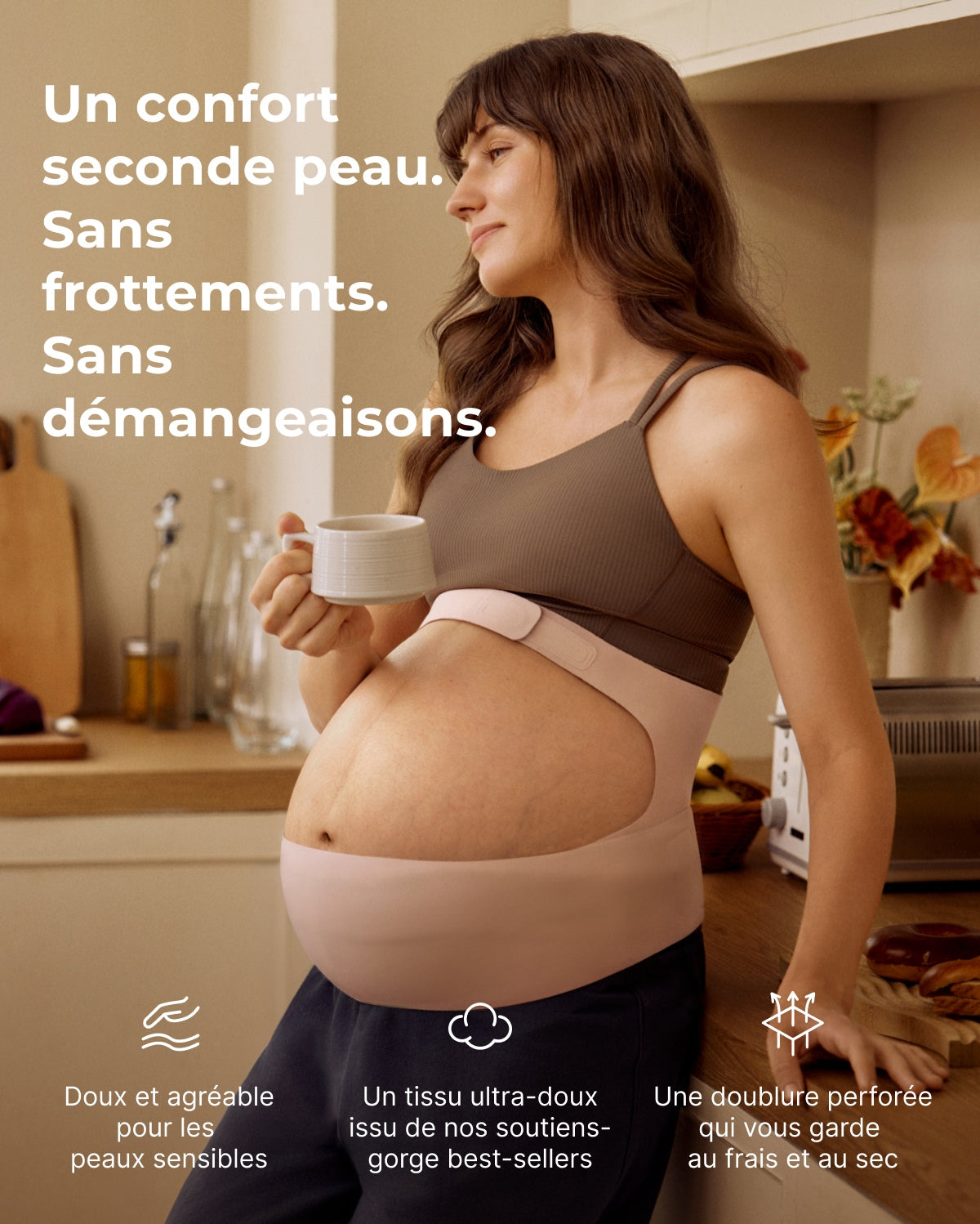 Pack Confort Grossesse : Ceinture de maintien Ergonest et coussin de corps câlin