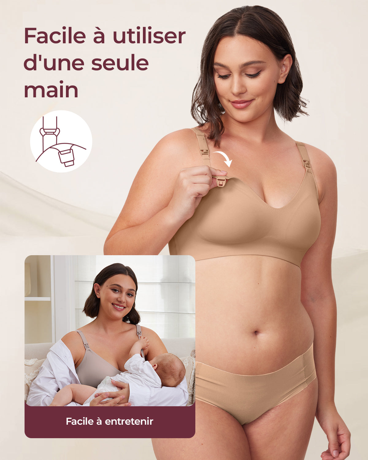 Ultra Soft Seamless Nursing Bra YN21