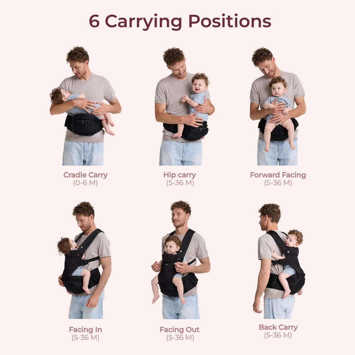 Porte-bébé Momcozy Move2Fit Hip
