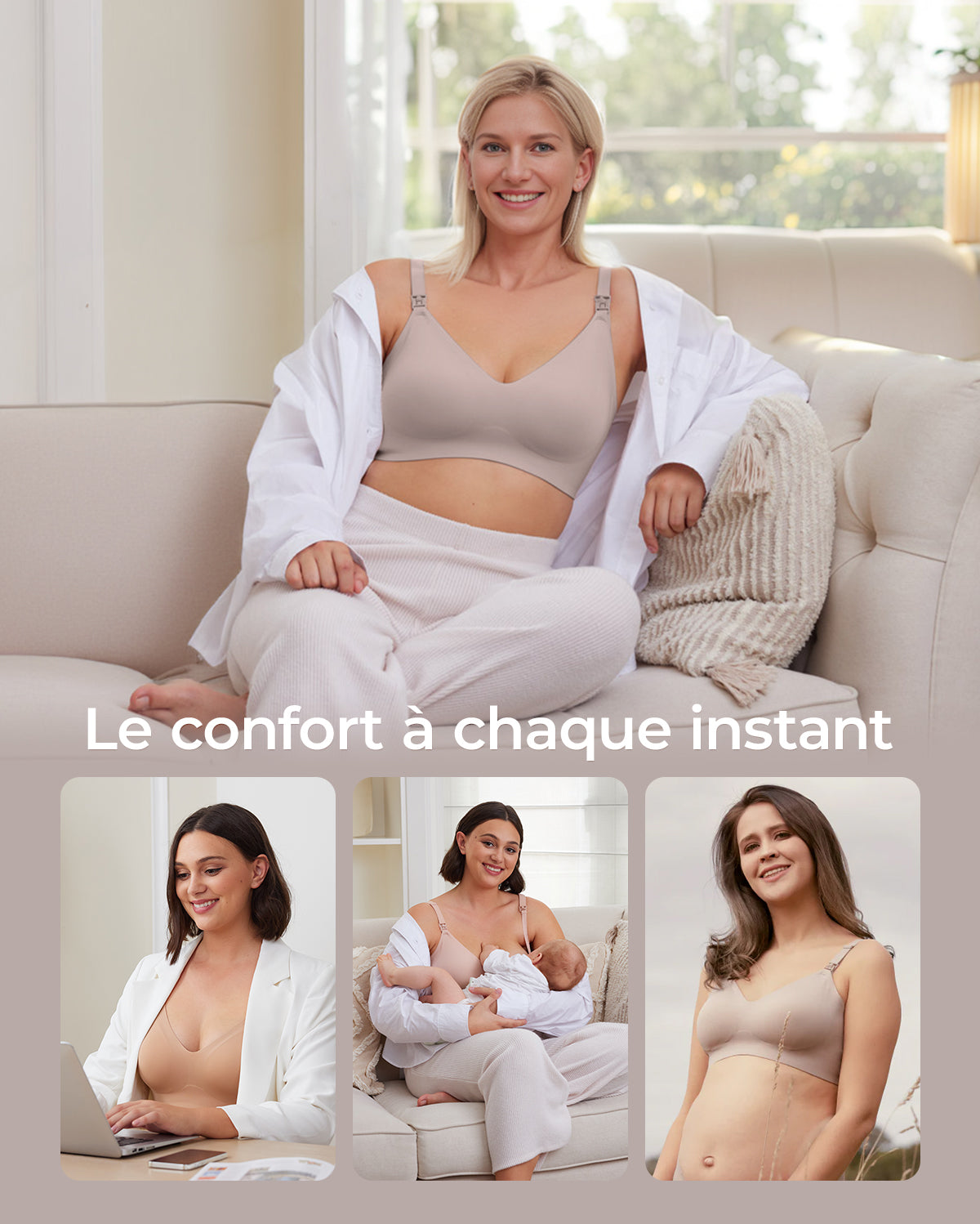 Ultra Soft Seamless Nursing Bra YN21