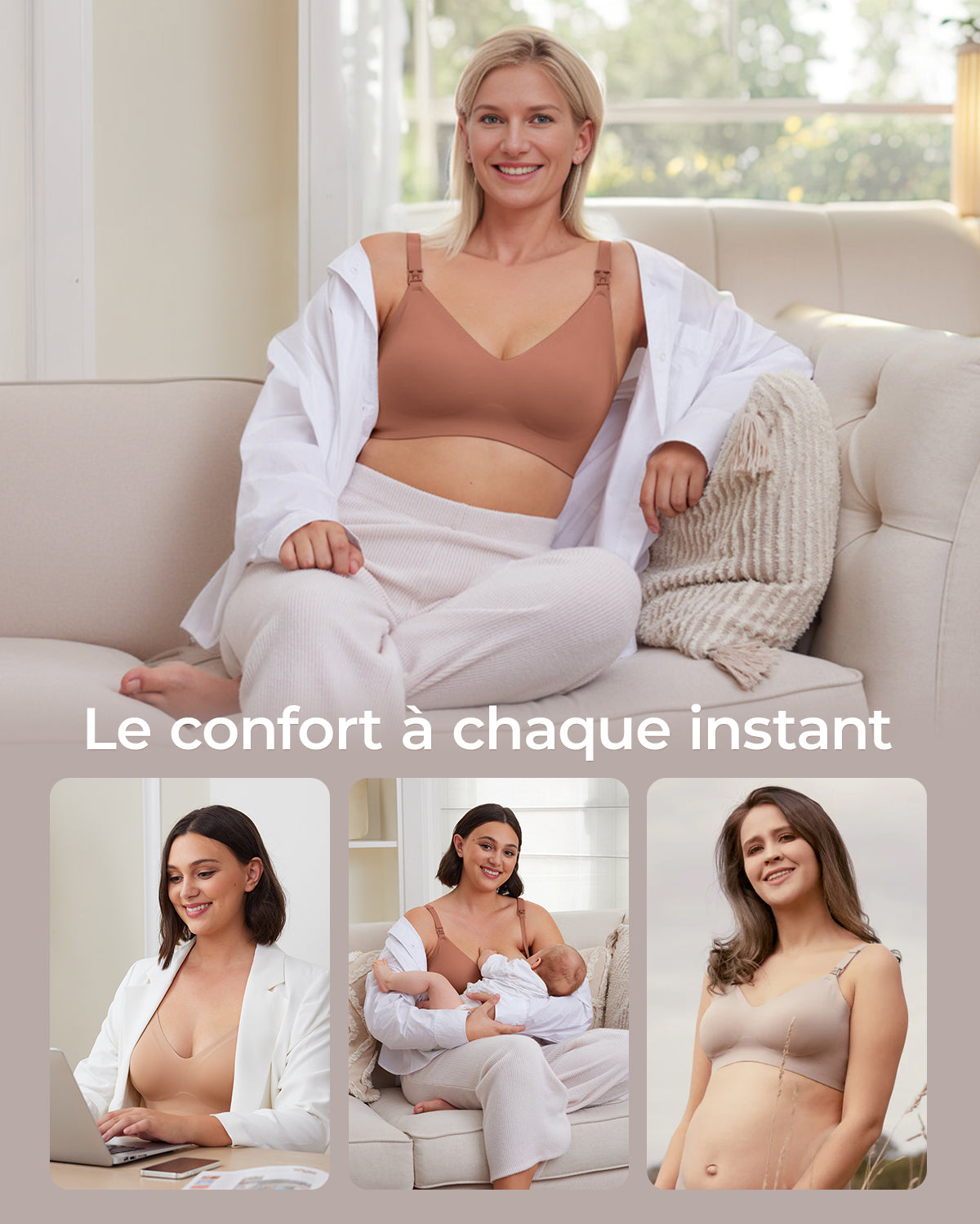 Ultra Soft Seamless Nursing Bra YN21