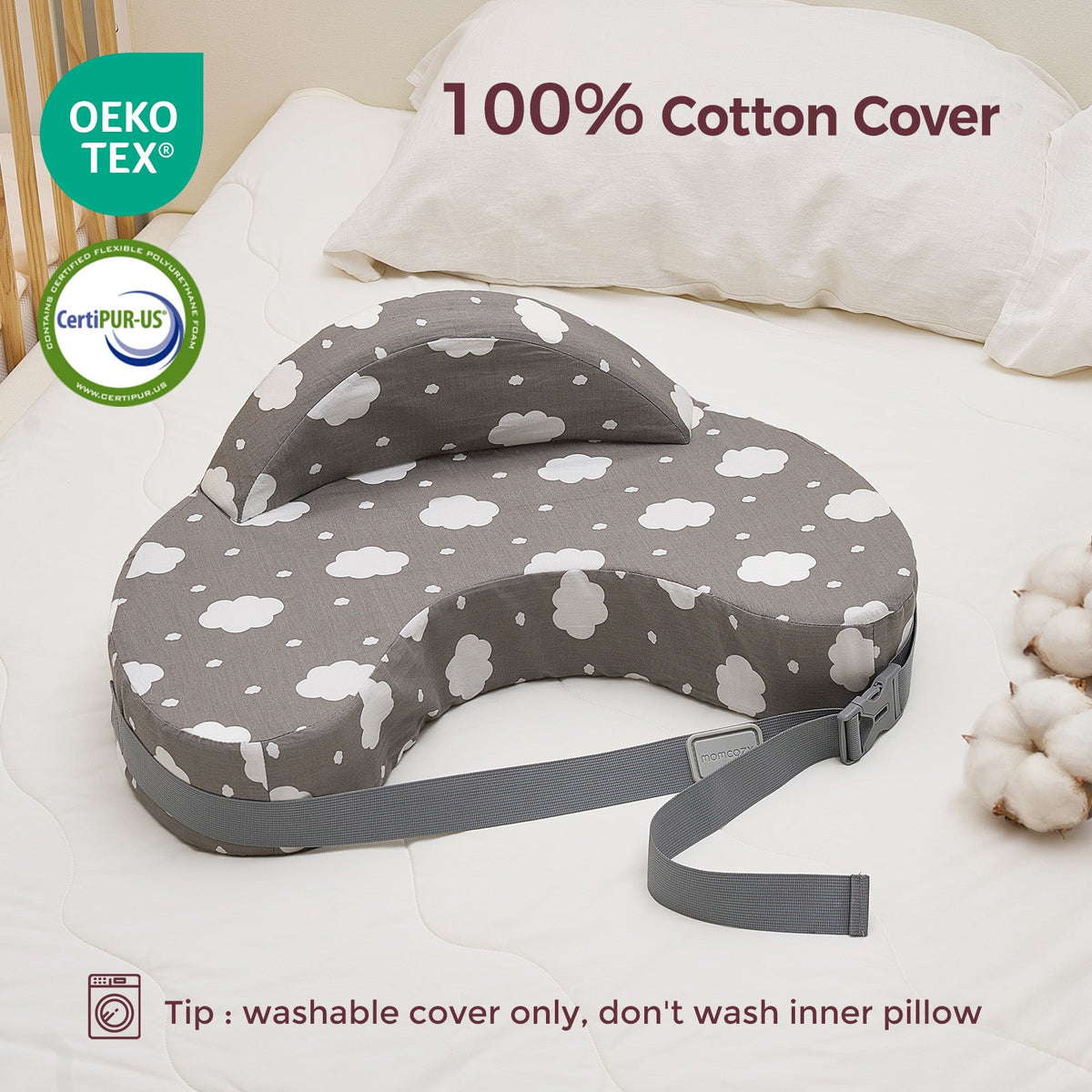Momcozy MaxSupport Nursing Pillow