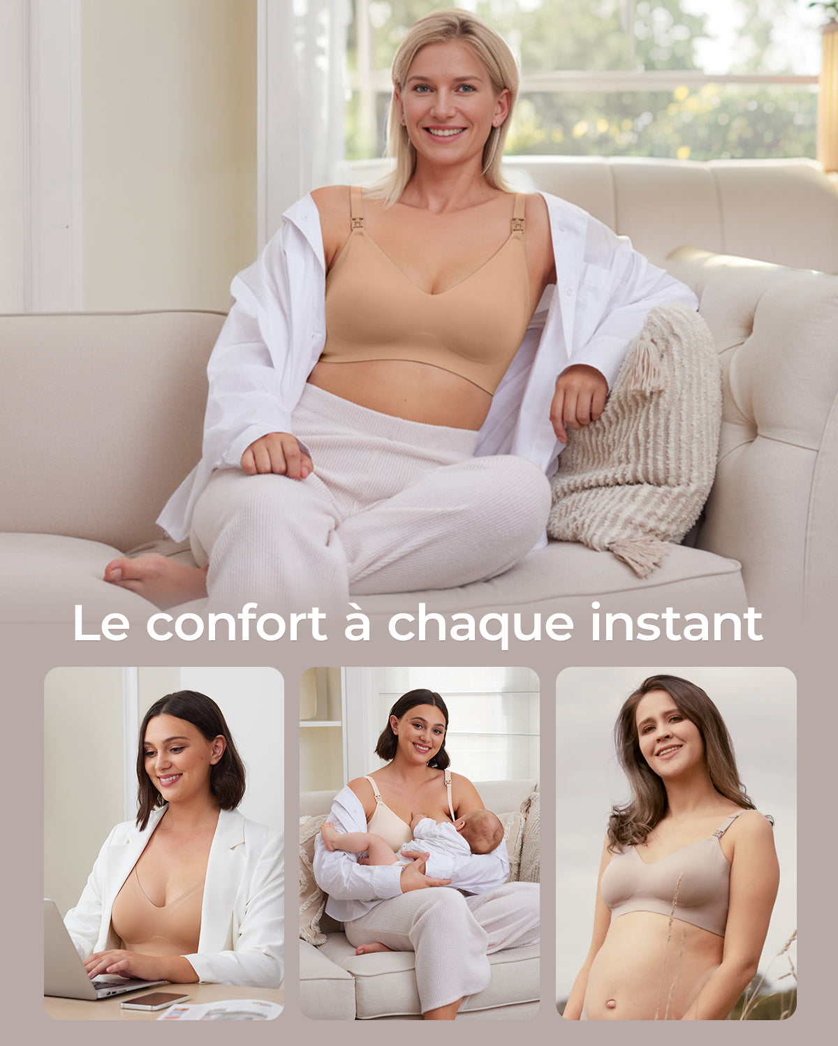 Ultra Soft Seamless Nursing Bra YN21